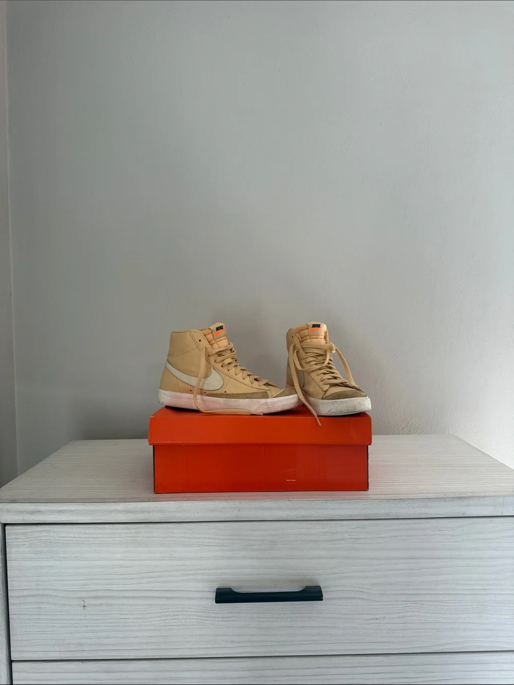 Nike Women’s High-Top Sneakers in Yellowish Color